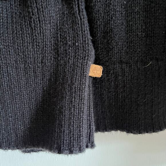 Timberland Men’s Ribbed Knit Cotton Sweater – Navy w/ Stripe Detail – Size M - Picture 5 of 6